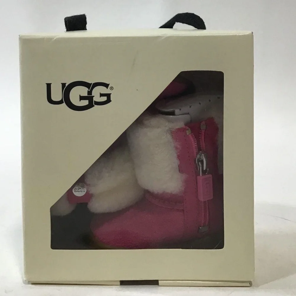 NEW!! Infant Girls UGG Ramona Pink Suede Boot Size 0/1 XS 0-6 Months